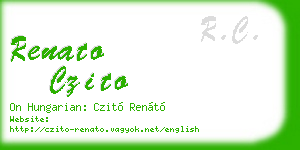 renato czito business card