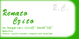 renato czito business card